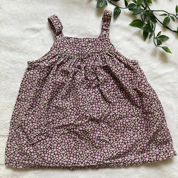 Carter’s Baby Girl Outfit Size 9M | Purple Bodysuit + Corduroy Jumper Dress GUC - Picture 9 of 16